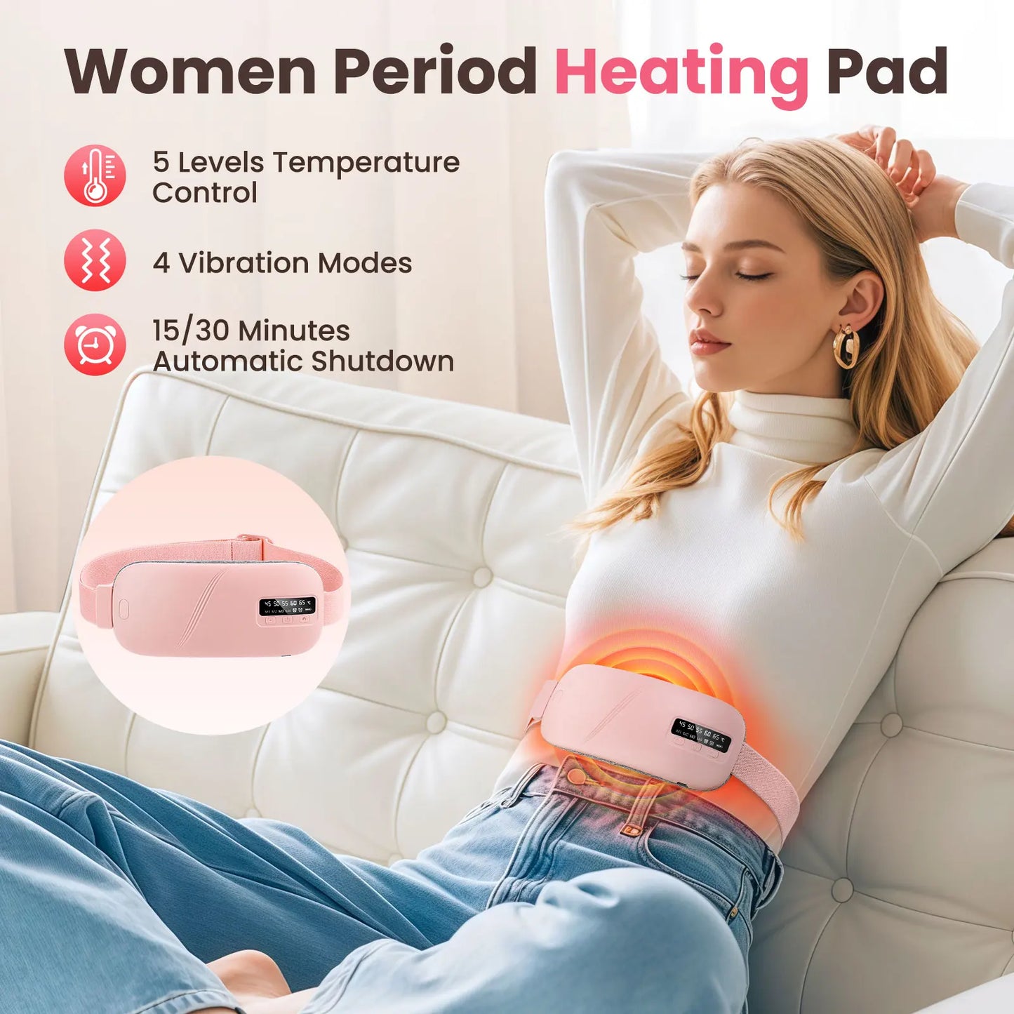 ComfortWave™ Menstrual Heating Massager Belt™